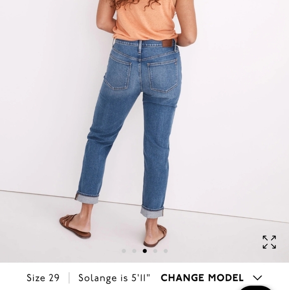 Madewell Roadtripper Slim Boyjeans in Aylesbury Wash Comfort Denim Ankle 29 (8) - Picture 2 of 16
